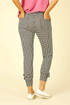 Gingham Slim Ankle Tie Jean