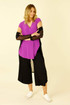 Purple Jersey Coolly Cap Sleeve