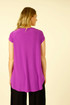 Purple Jersey Coolly Cap Sleeve