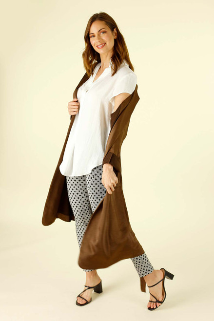 White Soft Touch Cap Blogger Top