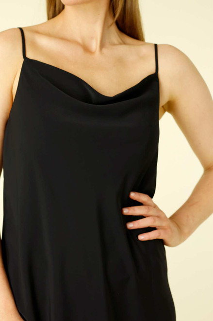 Black Soft Touch Cowl Cami