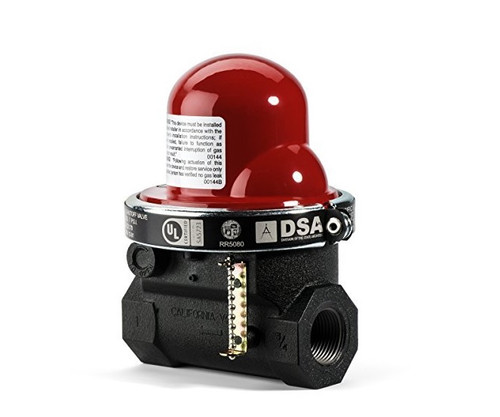 Pacific Seismic 301 Series Horizontal Earthquake Gas Shut-Off Valve, 1-Inch 