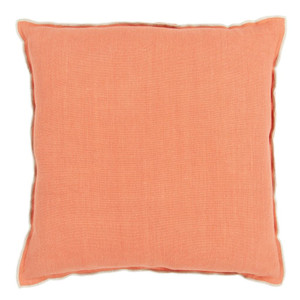Brera Lino Coral Putty Linen 43x43cm Cushion