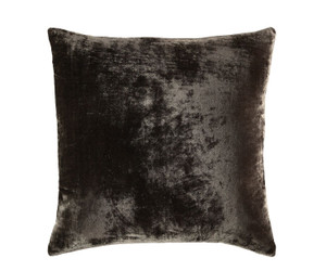 William Yeoward Grey Plain / Texture Paddy Espresso Cushion Product Shot