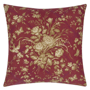 Ralph Lauren Red Floral Eliza Floral Sunbaked Red 55X55Cm Cushion Reverse Shot