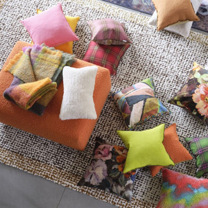 Designers Guild Multi Grafton Forest Cotton Cushion Lifestyle Image