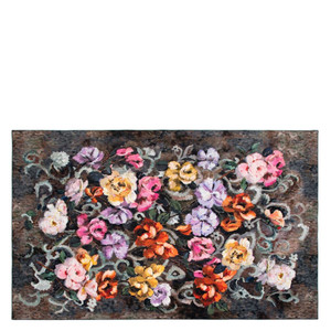 Tapestry Flower Damson Large Rug