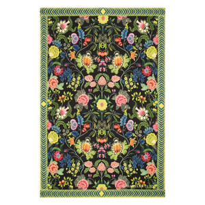 Brocart Decoratif Noir Throw