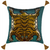 House of Hackney Blue Animal Saber Teal Velvet Fringed Cushion Product Shot
