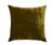 William Yeoward Green Plain / Texture Paddy Olive Cushion Product Shot