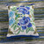Isabel la Embroidered Cobalt Cushion