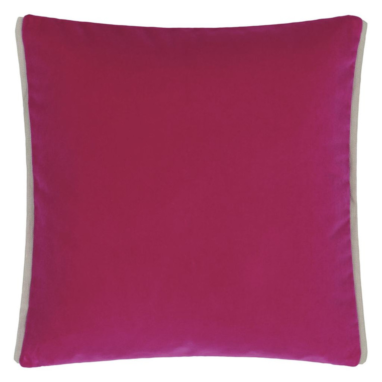 Designers Guild Pink Plain / Texture Varese Magenta Blossom Cushion Product Shot