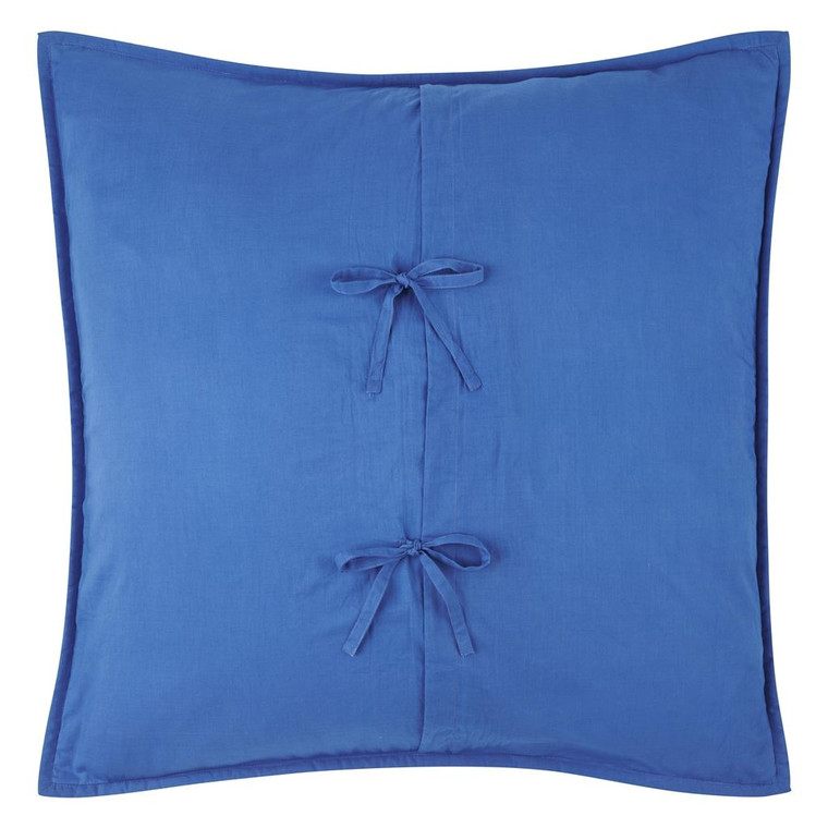 Designers Guild Blue Ombre,Plain / Texture Savoie Cobalt Quilt Bed Linen Styled Room Shot