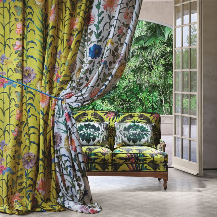 Christian Lacroix Utopia Geometric Feather Park Fabric Styled Shot