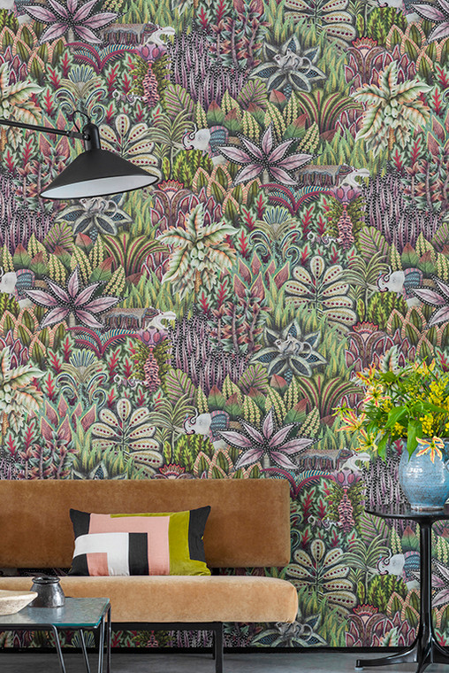 Cole And Son The Ardmore Collection Patterned Singita Wallpaper Styled Shot