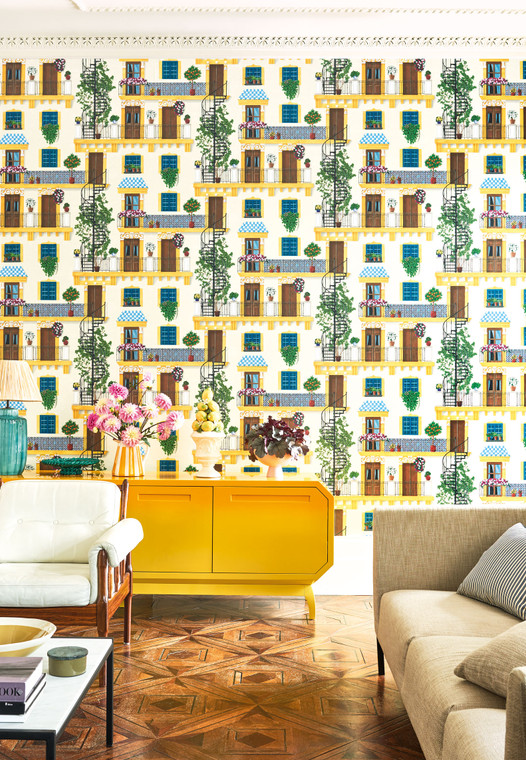 Cole And Son Seville Patterned Alfaro Wallpaper Styled Shot