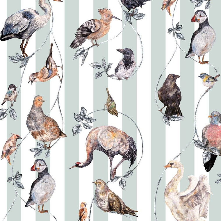 House of Hackney Flights of Fancy Animal Flights of Fancy Wallpaper Styled Shot