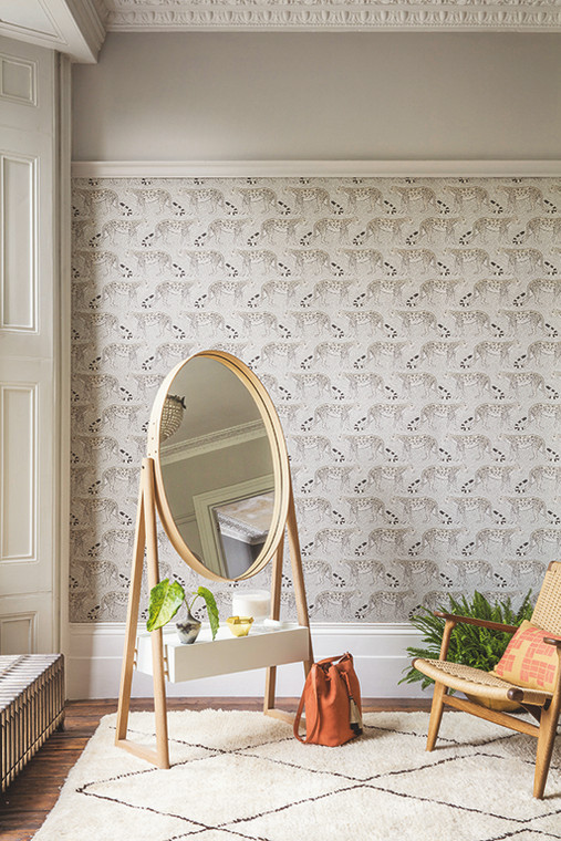 Cole And Son The Ardmore Collection Patterned Leopard Walk Wallpaper Styled Shot