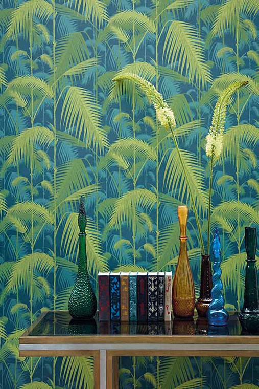 Cole And Son Icons Patterned Palm Jungle Wallpaper Styled Shot
