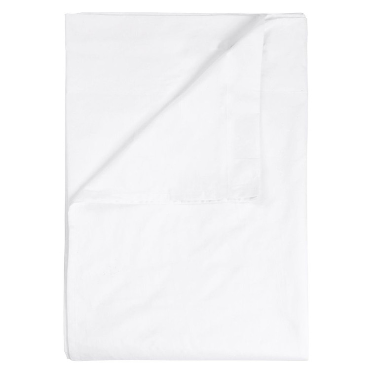 Tribeca White Double Fitted Sheet