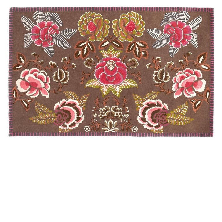 Rose de Damas Cranberry Extra Large Rug