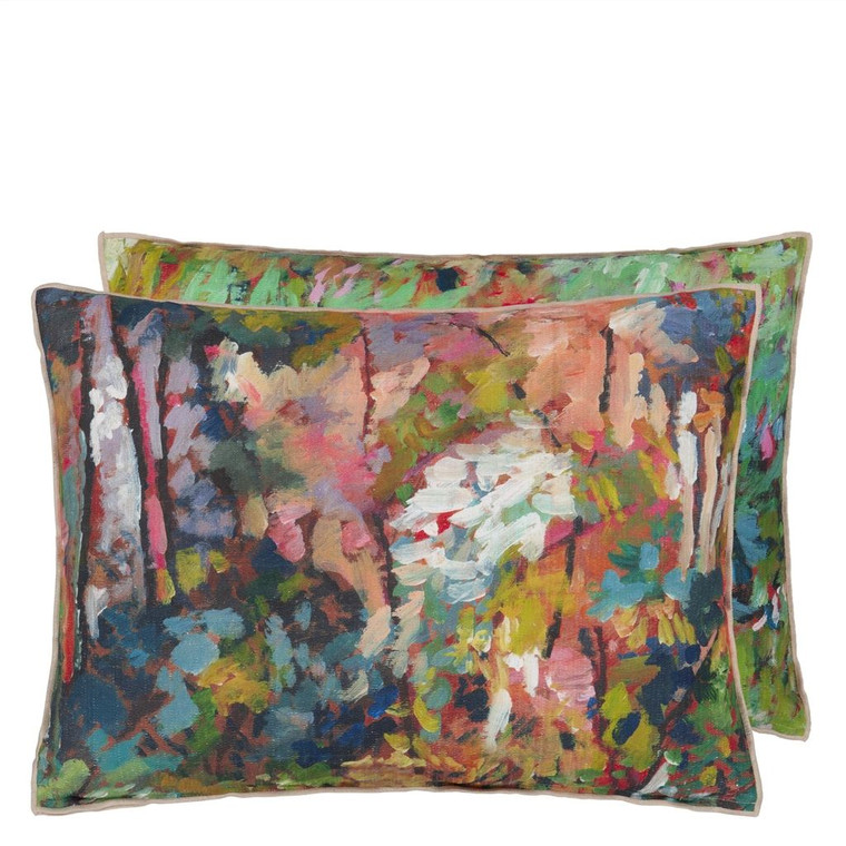 Foret Impressionniste Forest 60x45cm Cushion