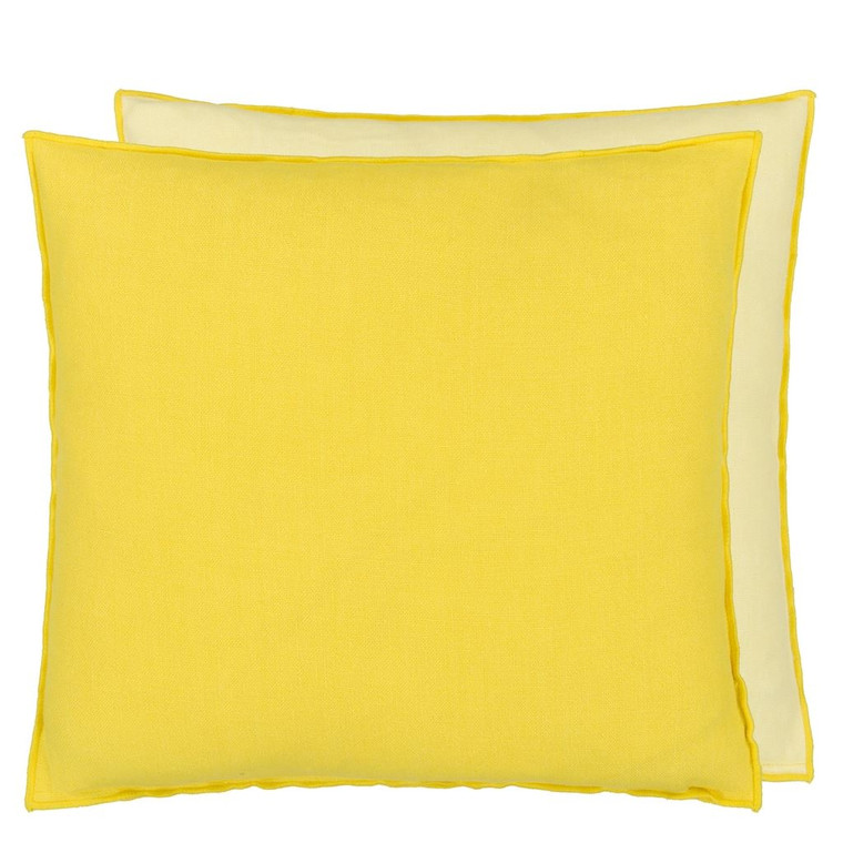 Brera Lino Mimosa & Primrose 43x43cm Cushion