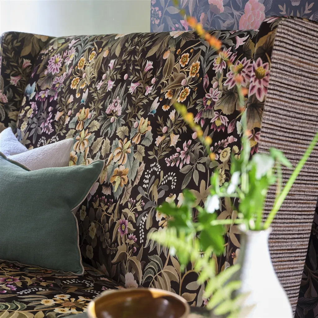Ikebana velvet upholstered furniture
