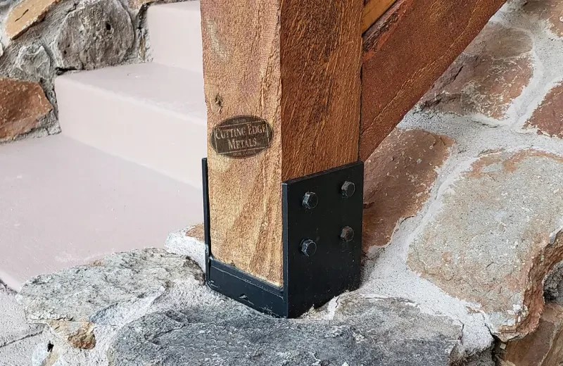 UPB10 Uplift Post Base Bracket – Custom Heavy Duty Steel Post Base to ...