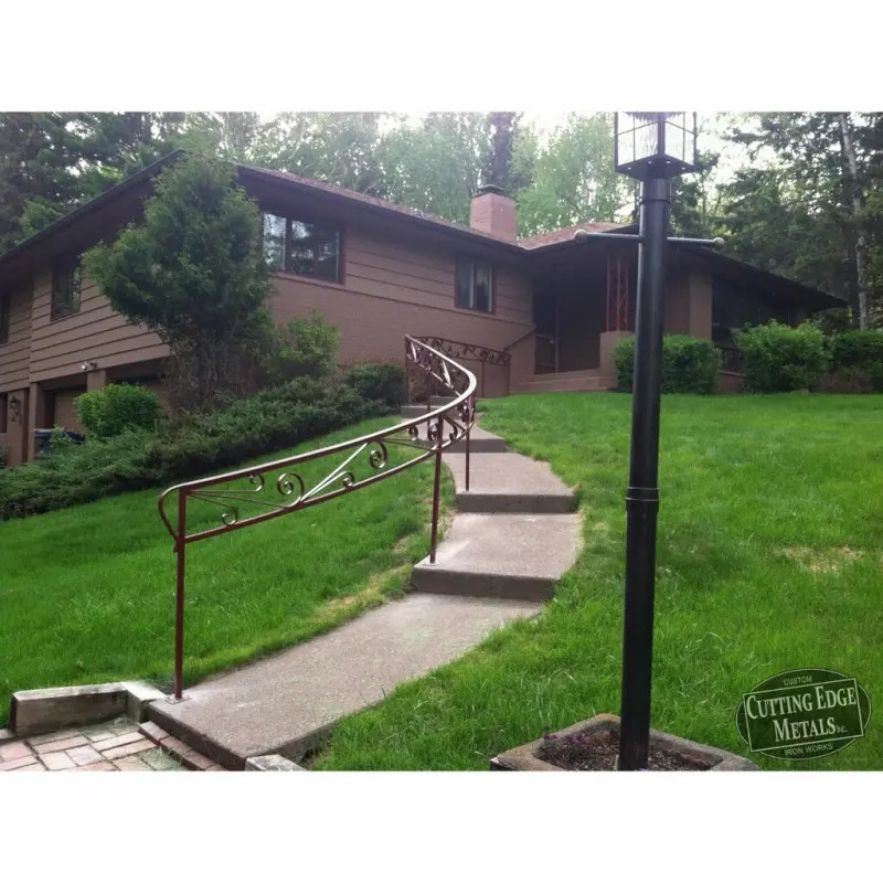 Custom Scroll Cap Rail Railing - SC_RLG