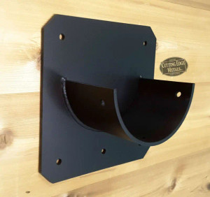 Round Log Beam Joist Hangers
These custom steel round log post joist hangers (RLH10) hold a log in place by setting the log into them or by mounting the bracket to posts, beams or walls. These can be used for decks, gazebos, pergolas, railings, fences, or porticos.
