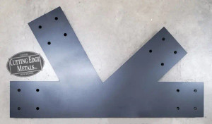 4-Legged Beam Truss Center Bracket
These custom 4-Legged Beam Connecting Brackets are for where a horizontal beam connects with the angle braces or on a vertical beam to angle braces securing the timbers together.