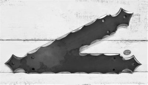 Decorative 2-Legged Beam Truss Corner Bracket – Diamond Finial