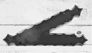Decorative 2-Legged Beam Truss Corner Bracket – Diamond Finial