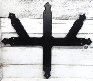 Decorative 6-Legged Beam Truss Center Bracket – Diamond Finial