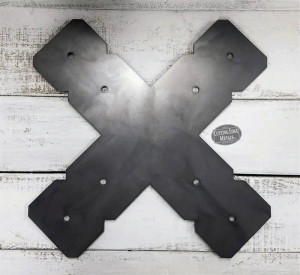 X-Shaped Beam Bracket - Double Crop - Timber Frame