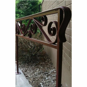 Custom Scroll Cap Rail Railing