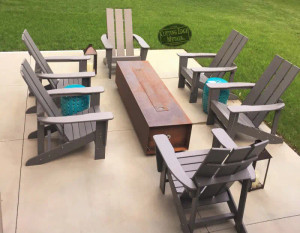 Custom Steel Gas Fire Pit