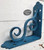 LADS12 heavy duty steel L bracket with ornate scroll gusset - custom sizes for fireplace mantels and floating shelves