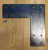 LSB10 custom heavy duty L-strap beam bracket in black powder coat