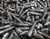 "1/4 inch square head lag screws in black oxide finish displayed on shelf – 1-1/2 inch rustic decorative lag bolts from Cutting Edge Metals"