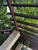 HT10 custom hurricane tie installed connecting rafter to beam on pergola roof structure, heavy steel construction with clean professional look