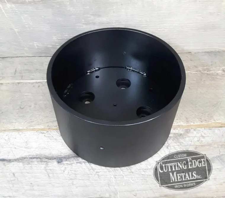 These custom steel round log post base brackets (RLUPSB-10) keep the post off the ground and hold it in place by mounting the bracket to floors and sliding the post in to the sleeve and securing it with mounting hardware. These can be used for decks, gazebos, pergolas, railings, fences, or porticos.