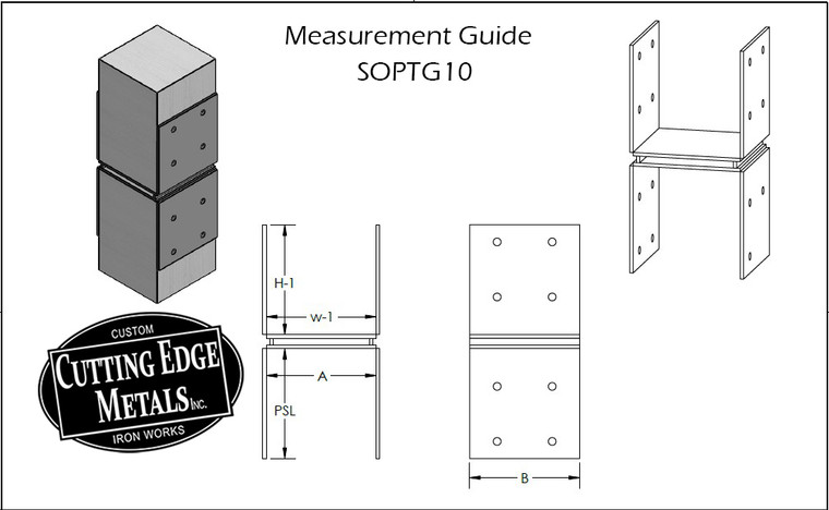 Standoff post to beam timber brackets are a really decorative way to mix wood and steel. By putting a wooden beam on top of a post or a beam over another beam going the opposite direction; the beam will stand off a bit from the post giving the beam a bit of lift creating an interesting design. Finished in matte black powder coat. Thick steel, made custom to order.