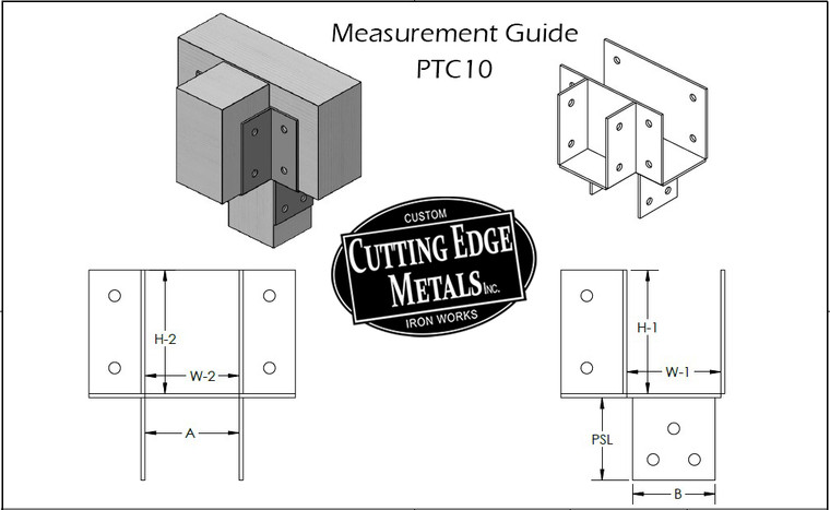 Our solid steel post to beam brackets are great for pergolas, gazebos, timber framing, pavilions, and other timber connection needs. We can make your post cap connecting brackets left, right or center-oriented.