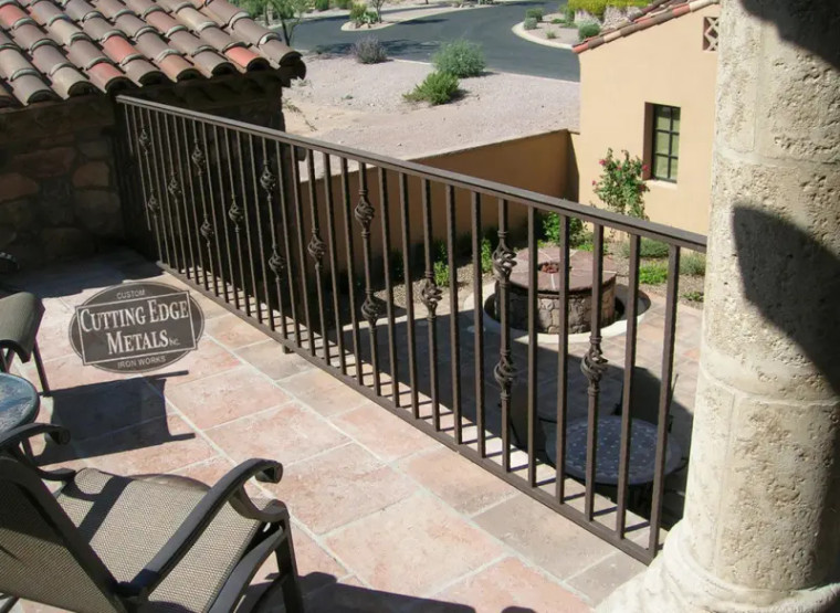 Diamond Baskets Railing