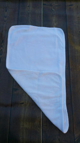 Solid white burp cloth