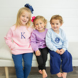 PInk, lavender and blue kids sweatshirt