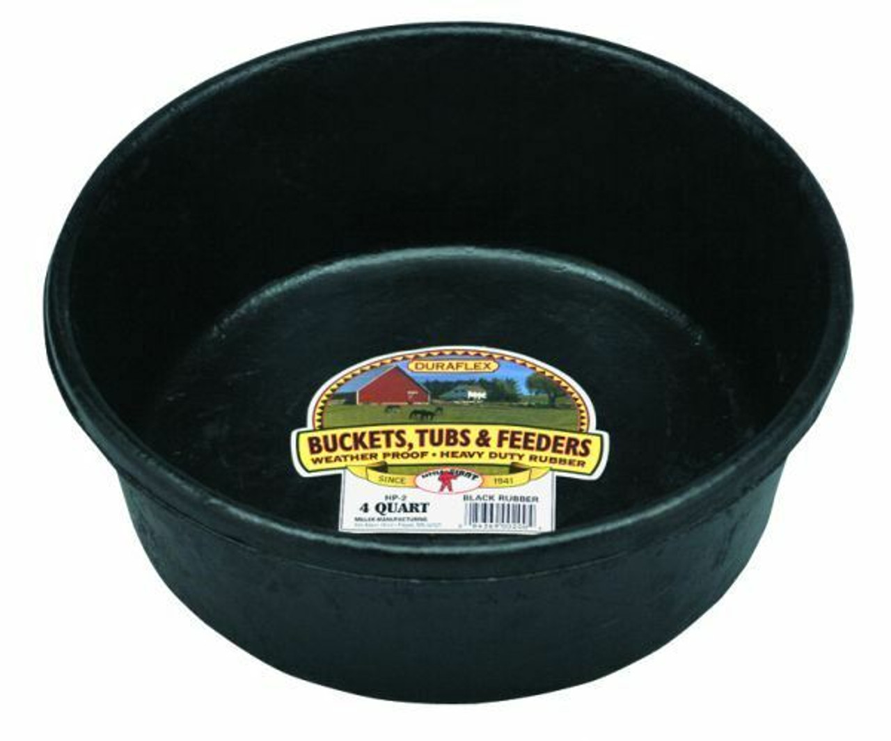 Little Giant Rubber Feed Pan - 4 Quart