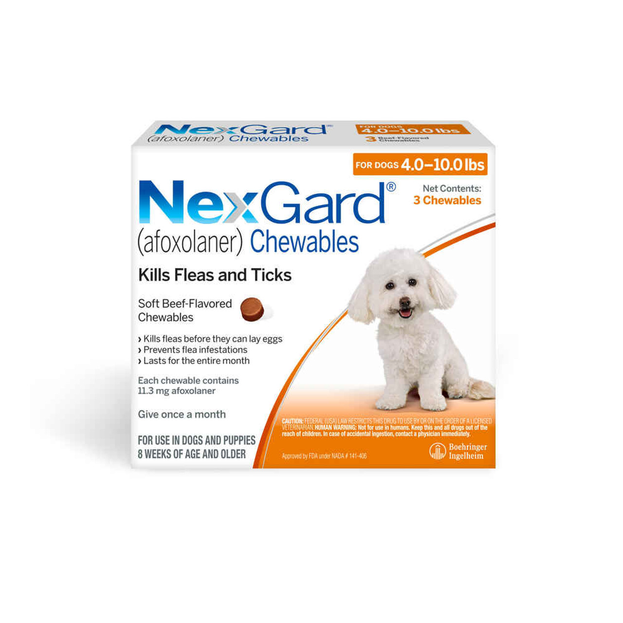 NexGard Flea & Tick Chewable Tablets - Prescription Required